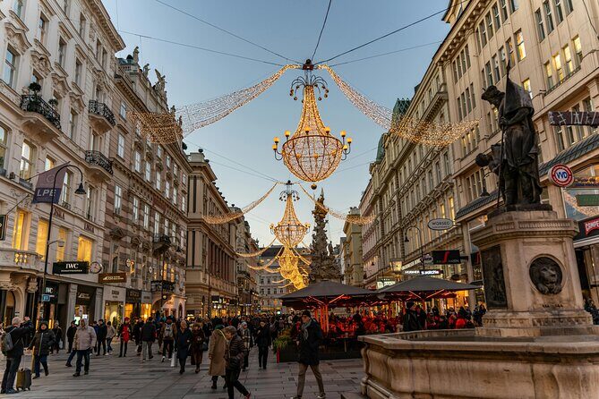 Christmas Walk Vienna : 5 Markets & Old Town in 3h (EN/DE) - Route overview: from Mariahilfer Kirche to Stephansplatz