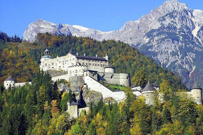 Eagle's Nest and 'The Where Eagles Dare Castle' of Werfen - Burg Hohenwerfen in Werfen: the Where Eagles Dare movie location and falcons in free flight