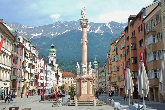 History and Strudel, get 800 years and yummy food, local guide - Altstadt von Innsbruck: cathedral views, river atmosphere, and the first sweet stop