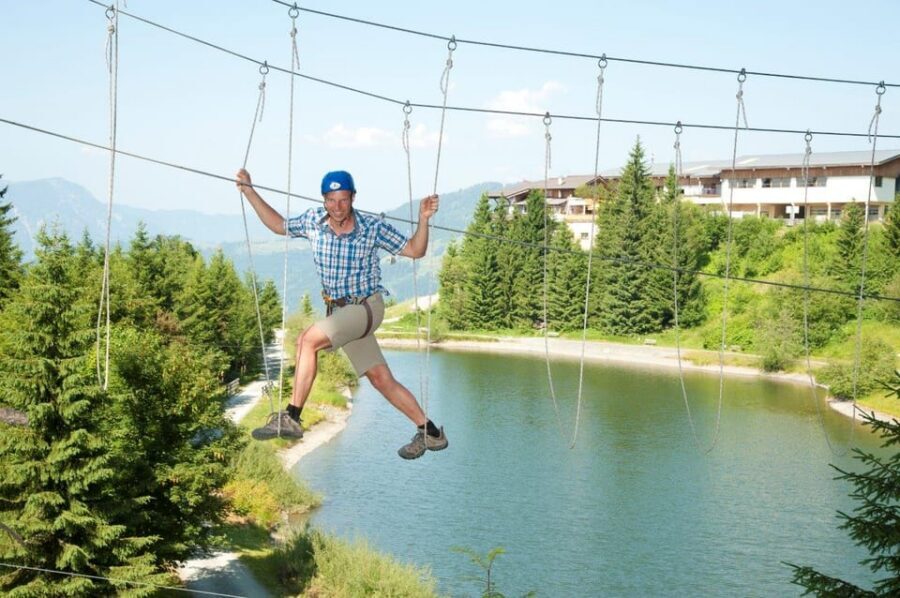 Hornpark - High Ropes Course - Timing Tips for a Smooth Climb: Last Entry at 15:00