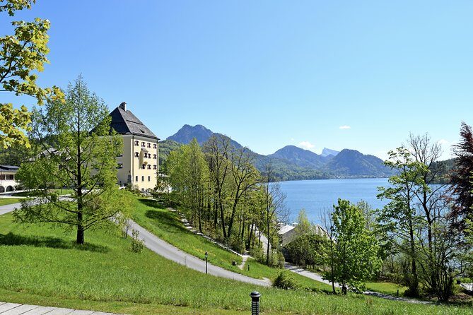 Private Lake District, St. Wolfgang and St. Gilgen Tour - Rosewood Schloss Fuschl and the Fuschlsee scenery stop