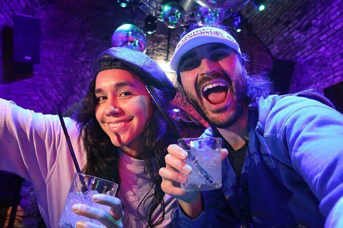 Thursday Night Pub Crawl for Professionals in Vienna, Austria - Stop 3 at Daiquiri Shotothek: glow-in-the-dark fun with student energy