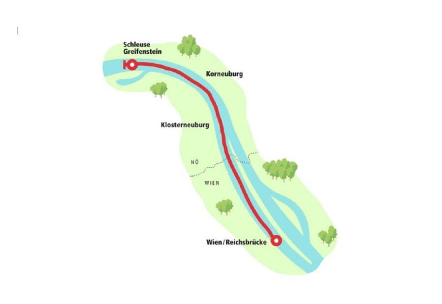 Vienna: 3,5-Hour Danube Cruise "Greek Night" - The route to Greifenstein lock: upstream views and a clear turnaround