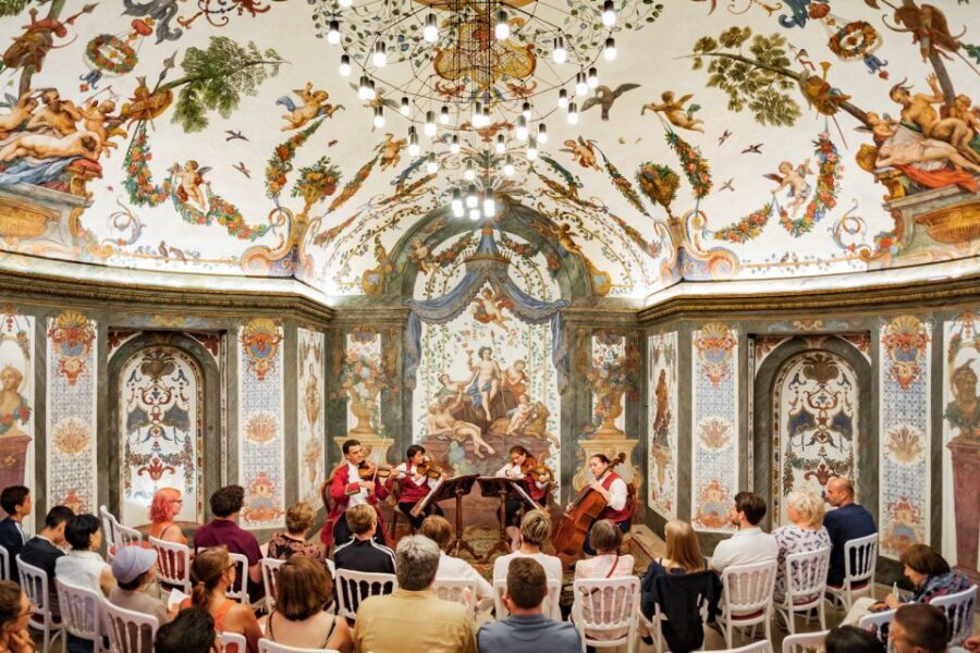 Vienna: Classical Concert at Mozart's First House - The Sala Terrena: where the frescoes do half the storytelling