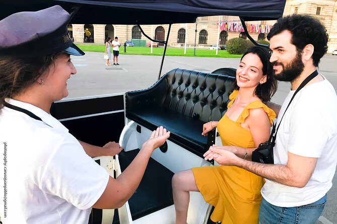 Vienna Oldtimer Tour (60 min) Incl. bottle of Prosecco - Rathaus / City Hall, University of Vienna, and Votivkirche: old Vienna’s rule by institutions