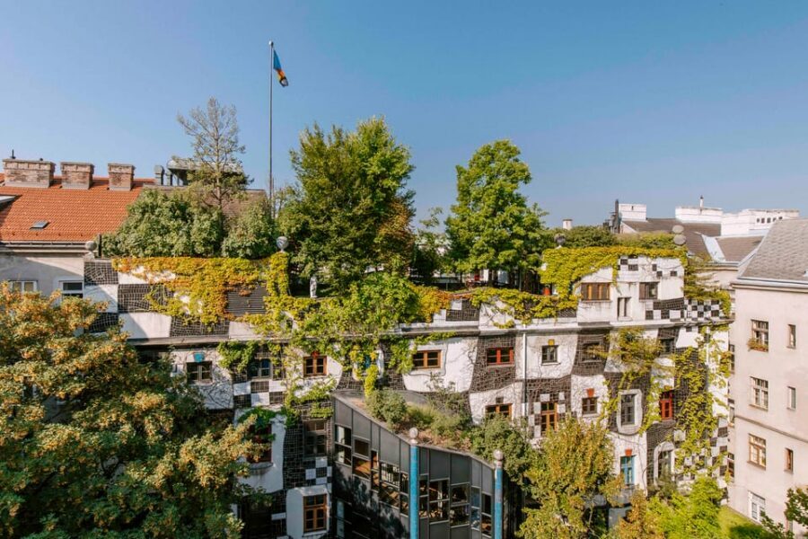 Vienna: Tickets for Kunst Haus Wien: Museum Hundertwasser - The café stop: Café Friedlich in the green courtyard
